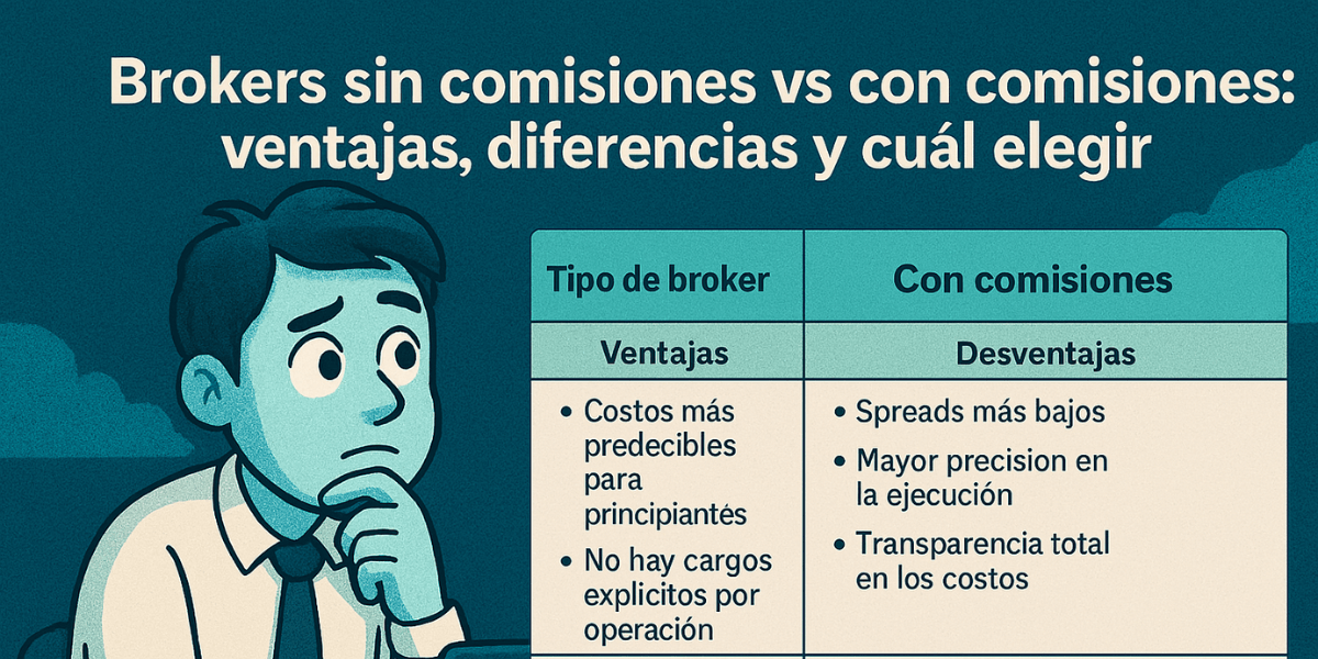 Brokers sin Comisiones vs con Comisiones: &iquest;Cu&aacute;l te Conviene M&aacute;s en 2026?